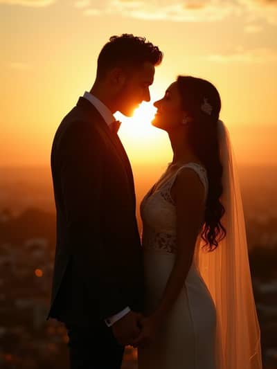 Pre Wedding Engagement style photo 38 created with AI technology - PhotoForge professional photography