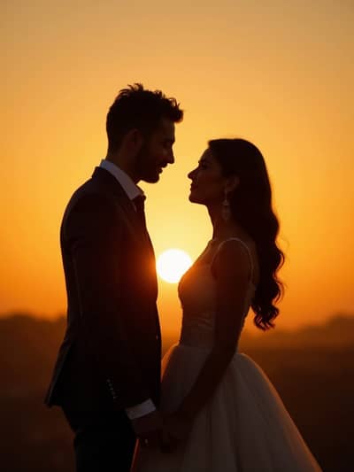 Pre Wedding Engagement style photo 43 created with AI technology - PhotoForge professional photography