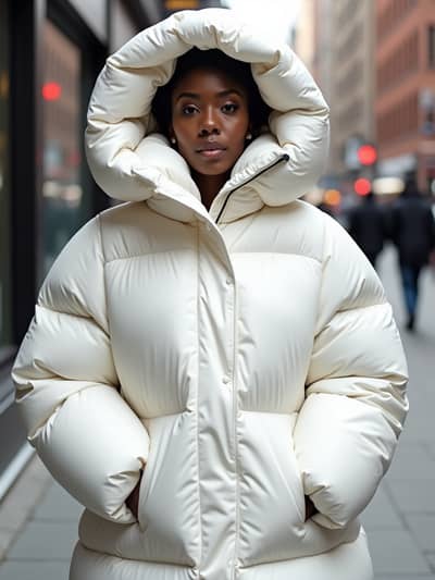 Professional puffer jacket AI photo 17 - High quality artificial intelligence photography