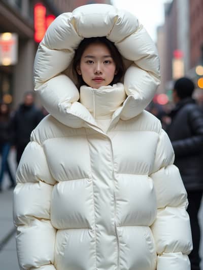 AI generated puffer jacket photo example 21 - Professional puffer jacket photography by PhotoForge