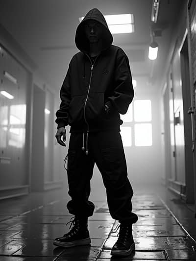 Rap Album Cover style photo 8 created with AI technology - PhotoForge professional photography