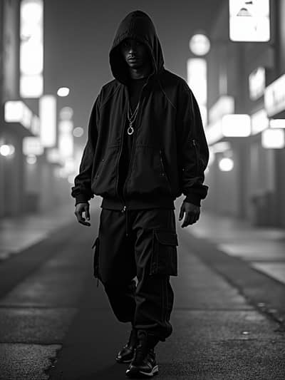 AI photography example 9 - rap album cover photos generated by artificial intelligence