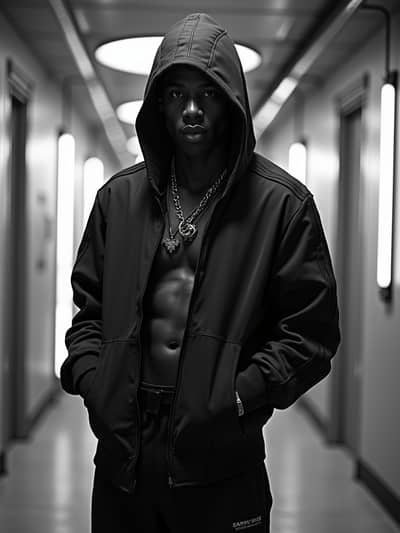 AI generated rap album cover photo example 16 - Professional rap album cover photography by PhotoForge