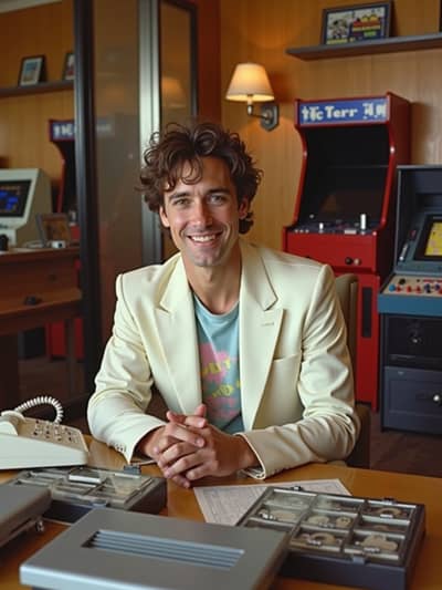Professional retro 80s AI photo 32 - High quality artificial intelligence photography