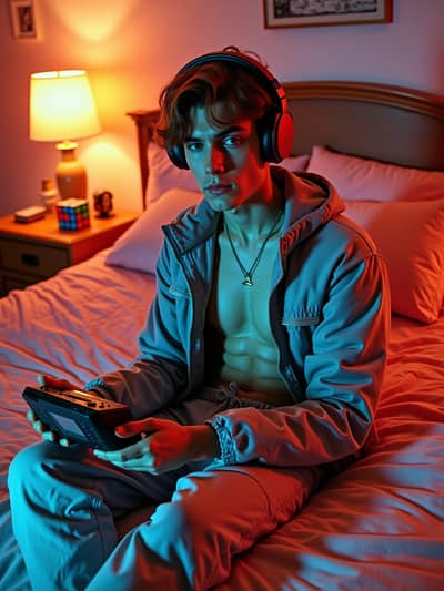 Professional retro 80s AI photo 37 - High quality artificial intelligence photography