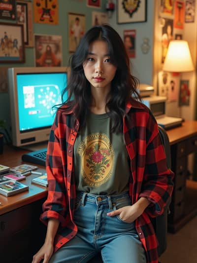 AI photography example 9 - retro 90s photos generated by artificial intelligence