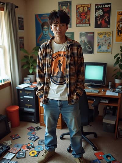 AI photography example 44 - retro 90s photos generated by artificial intelligence