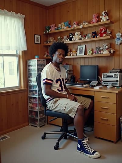 AI photography example 49 - retro 90s photos generated by artificial intelligence