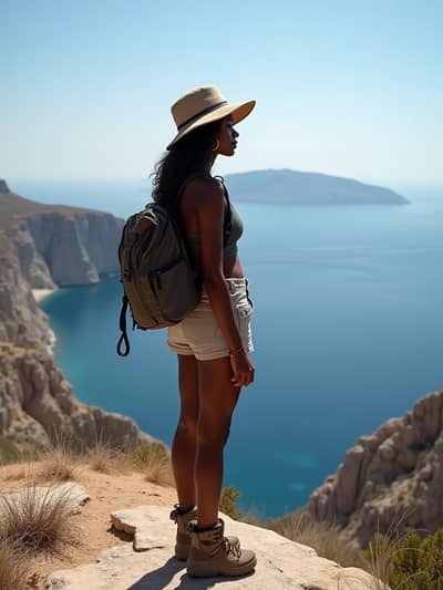 Professional santorini summer AI photo 7 - High quality artificial intelligence photography