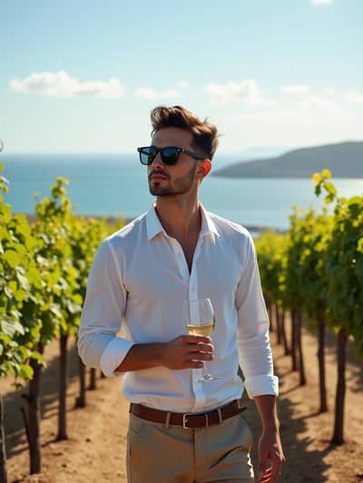 Professional santorini summer AI photo 32 - High quality artificial intelligence photography