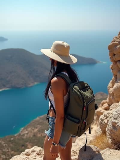 Professional santorini summer AI photo 47 - High quality artificial intelligence photography