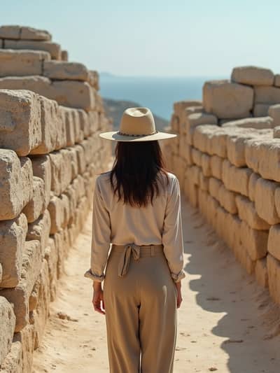 AI photography example 49 - santorini summer photos generated by artificial intelligence