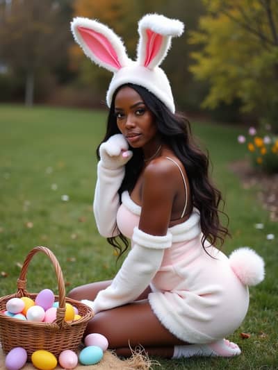 Professional sexy easter AI photo 2 - High quality artificial intelligence photography