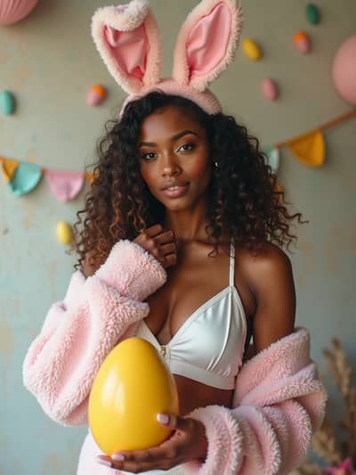 Sexy Easter style photo 3 created with AI technology - PhotoForge professional photography
