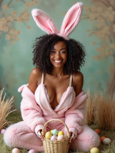 AI photography example 14 - sexy easter photos generated by artificial intelligence