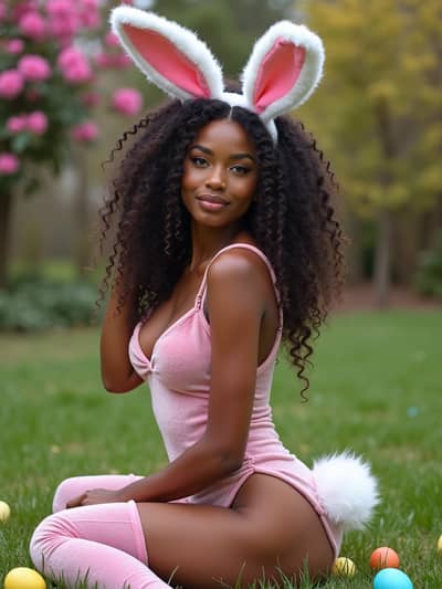 AI photography example 19 - sexy easter photos generated by artificial intelligence