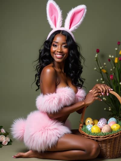 Sexy Easter style photo 38 created with AI technology - PhotoForge professional photography