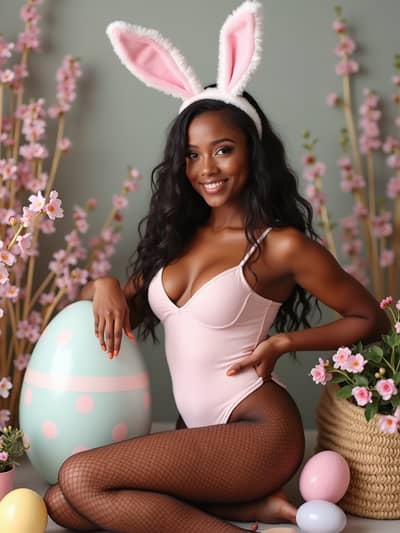 Professional sexy easter AI photo 42 - High quality artificial intelligence photography