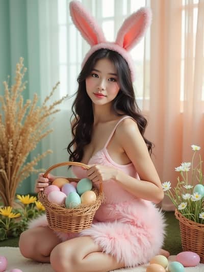 PhotoForge AI sexy easter photo sample 45 - Studio quality AI generated photography