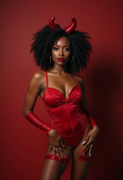 AI photography example 29 - sexy halloween photos generated by artificial intelligence
