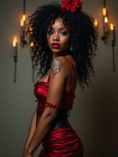 AI photography example 39 - sexy halloween photos generated by artificial intelligence