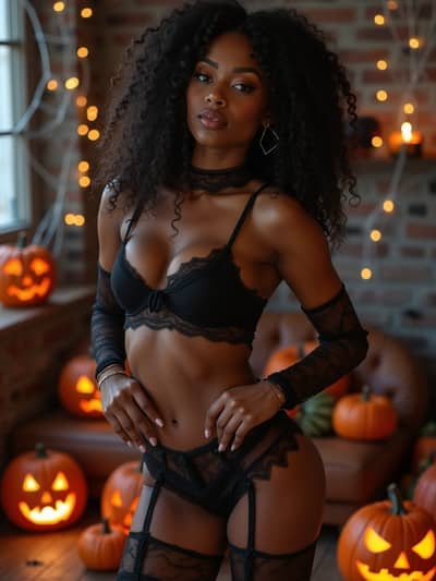 Sexy Halloween style photo 48 created with AI technology - PhotoForge professional photography