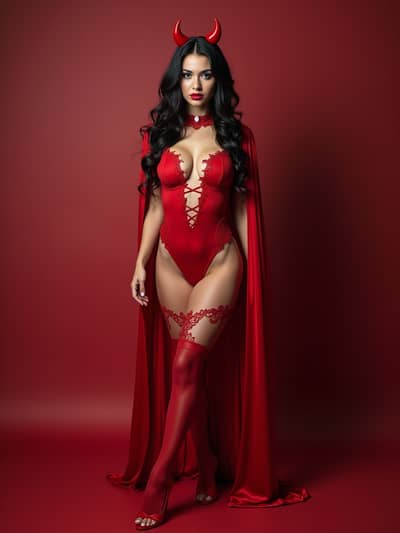 AI photography example 49 - sexy halloween photos generated by artificial intelligence