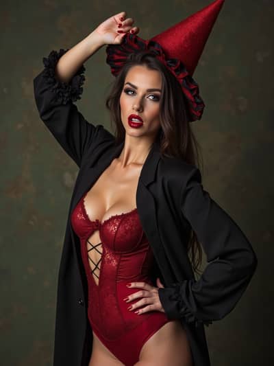 PhotoForge AI sexy halloween photo sample 50 - Studio quality AI generated photography