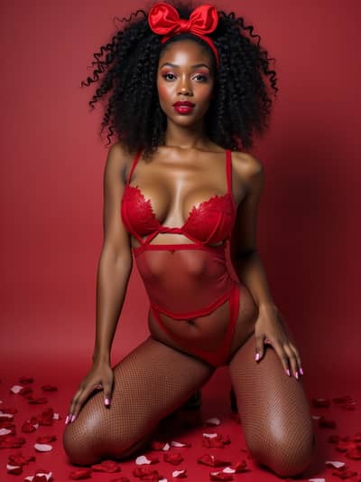 Sexy Valentine style photo 3 created with AI technology - PhotoForge professional photography