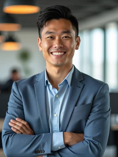 AI photography example 14 - startup team headshots photos generated by artificial intelligence