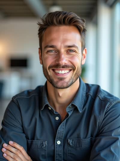 PhotoForge AI startup team headshots photo sample 20 - Studio quality AI generated photography