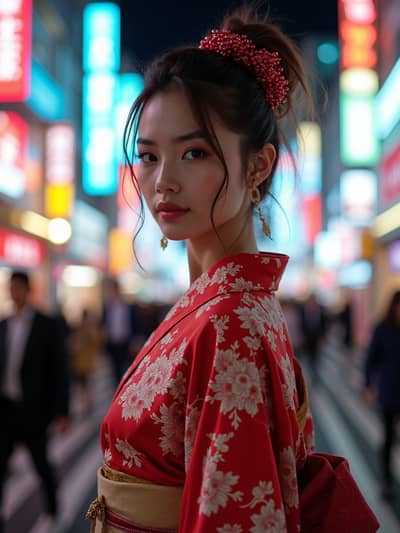Professional street style AI photo 32 - High quality artificial intelligence photography
