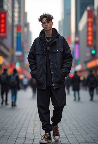 AI photography example 34 - street style photos generated by artificial intelligence