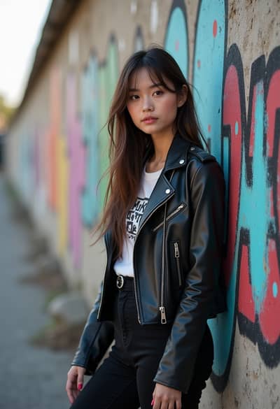 AI photography example 49 - street style photos generated by artificial intelligence