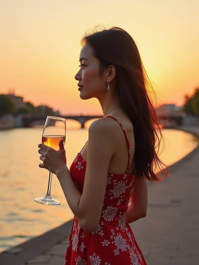Summer In Paris style photo 38 created with AI technology - PhotoForge professional photography