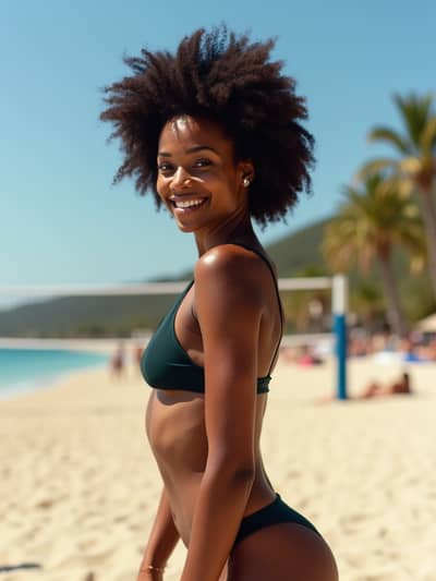 AI photography example 4 - swimsuit photos generated by artificial intelligence