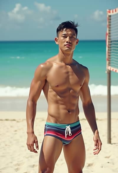 Professional swimsuit AI photo 32 - High quality artificial intelligence photography