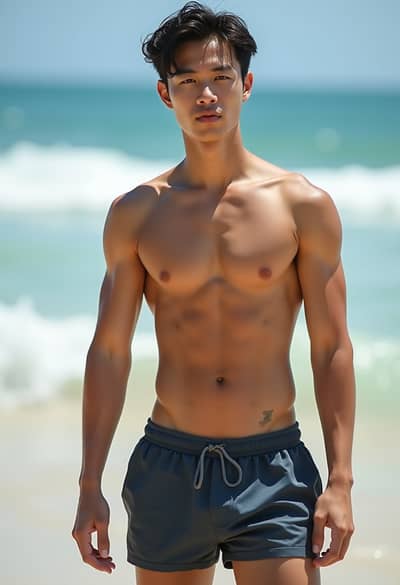 AI generated swimsuit photo example 41 - Professional swimsuit photography by PhotoForge