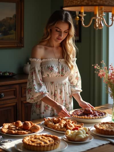 AI photography example 49 - tradwife aesthetic photos generated by artificial intelligence