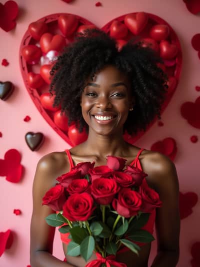 AI photography example 4 - valentines day photos generated by artificial intelligence