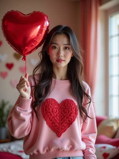 AI photography example 9 - valentines day photos generated by artificial intelligence