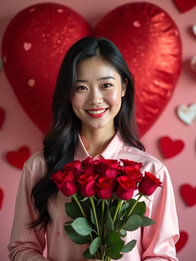 AI photography example 29 - valentines day photos generated by artificial intelligence