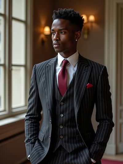 AI photography example 4 - virtual suits photos generated by artificial intelligence
