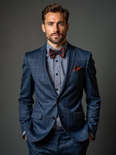 AI photography example 49 - virtual suits photos generated by artificial intelligence