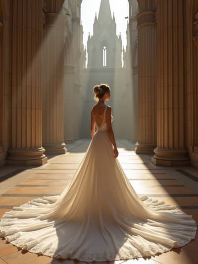 AI photography example 14 - wedding photos photos generated by artificial intelligence