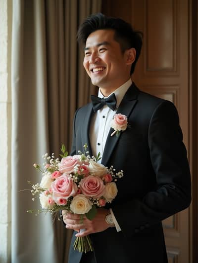 AI photography example 34 - wedding photos photos generated by artificial intelligence