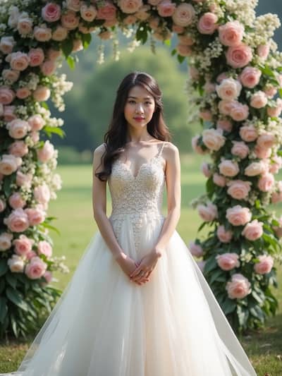 AI photography example 44 - wedding photos photos generated by artificial intelligence